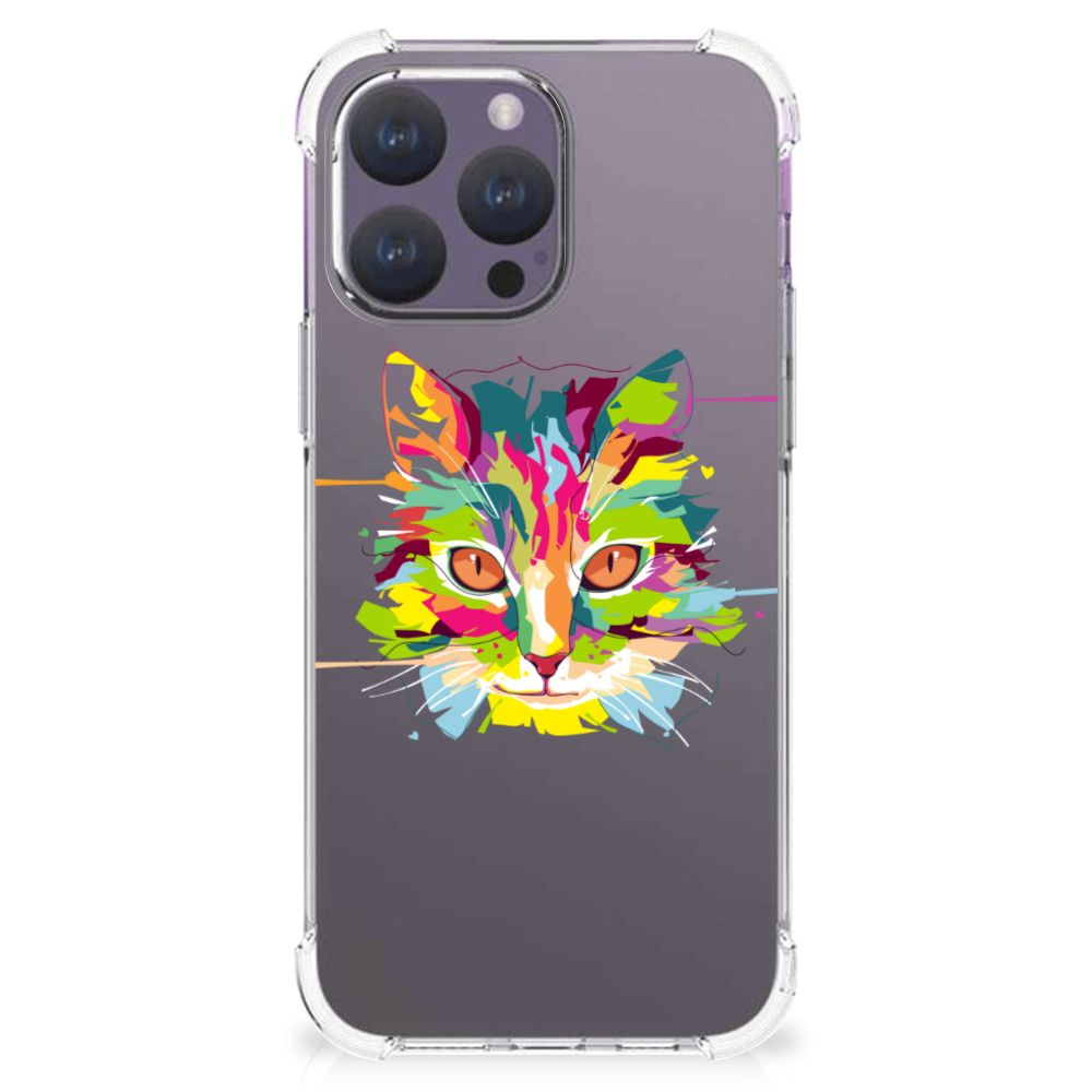 iPhone 15 Pro Max Stevig Bumper Hoesje Cat Color B2C Telecom
