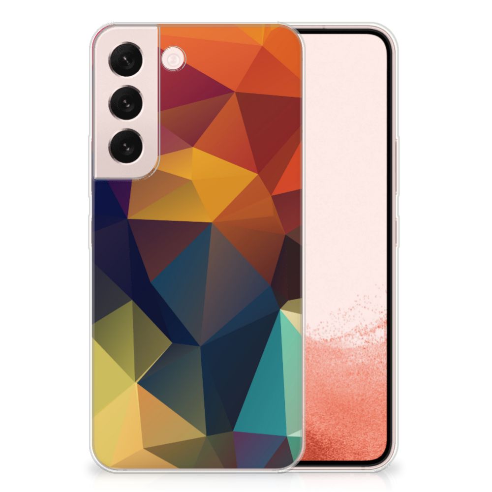 Samsung Galaxy S22 TPU Hoesje Polygon Color
