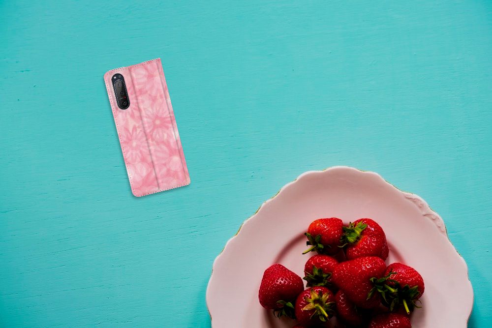 Sony Xperia 5 II Smart Cover Spring Flowers - B2C Telecom