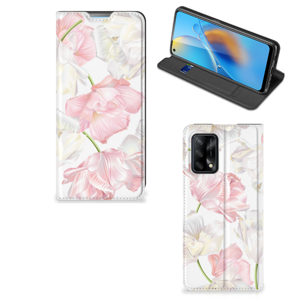 OPPO A74 4G Smart Cover Lovely Flowers - B2C Telecom
