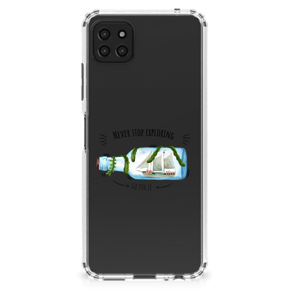 Samsung Galaxy A22 5G Stevig Bumper Hoesje Boho Bottle B2C Telecom