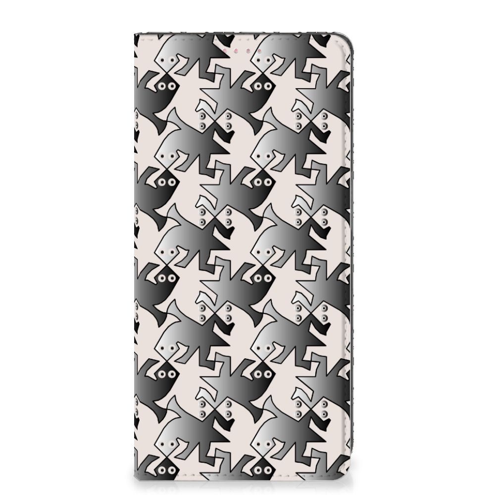 OPPO A54 5G | A74 5G | A93 5G Hoesje maken Salamander Grey - B2C Telecom