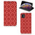 Apple iPhone 11 Hoesje met Magneet Batik Rood