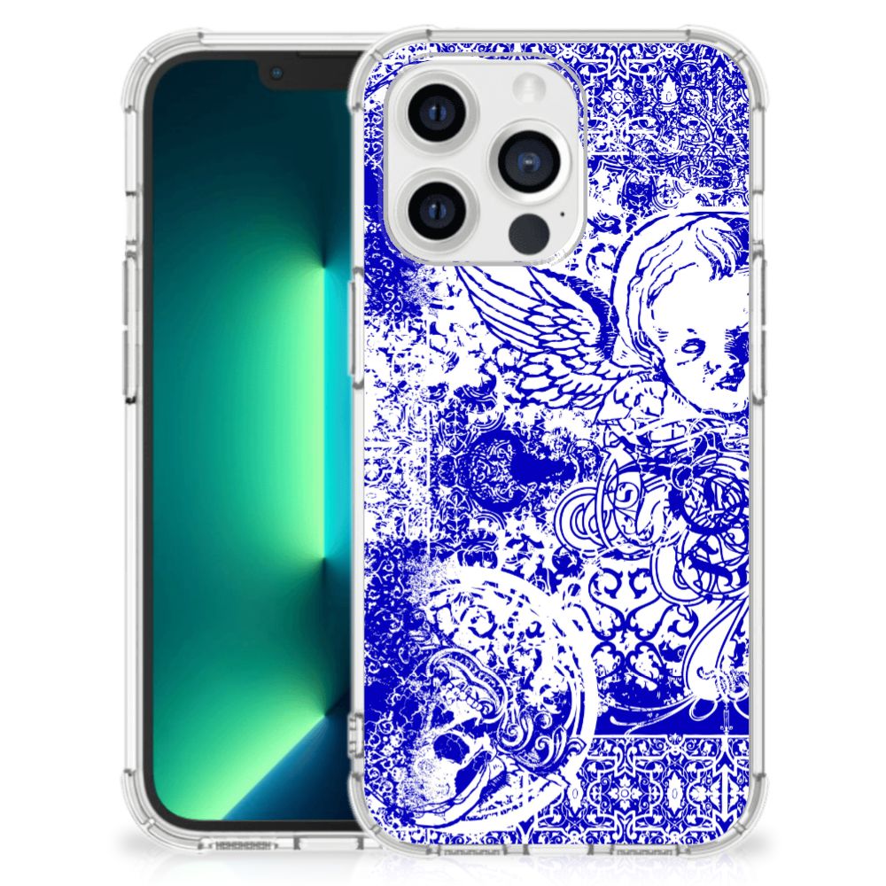 Extreme Case iPhone 13 Pro Max Angel Skull Blauw - B2C Telecom