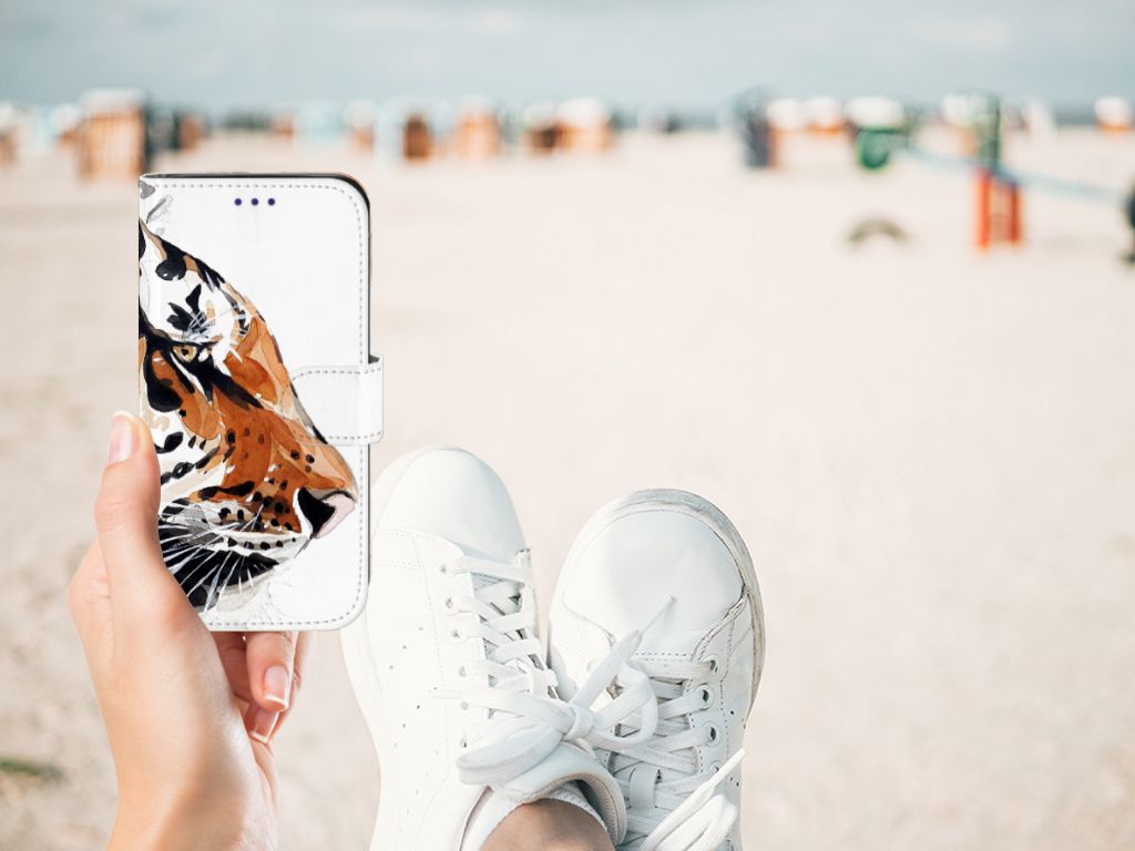 Hoesje Samsung Galaxy S10e Watercolor Tiger