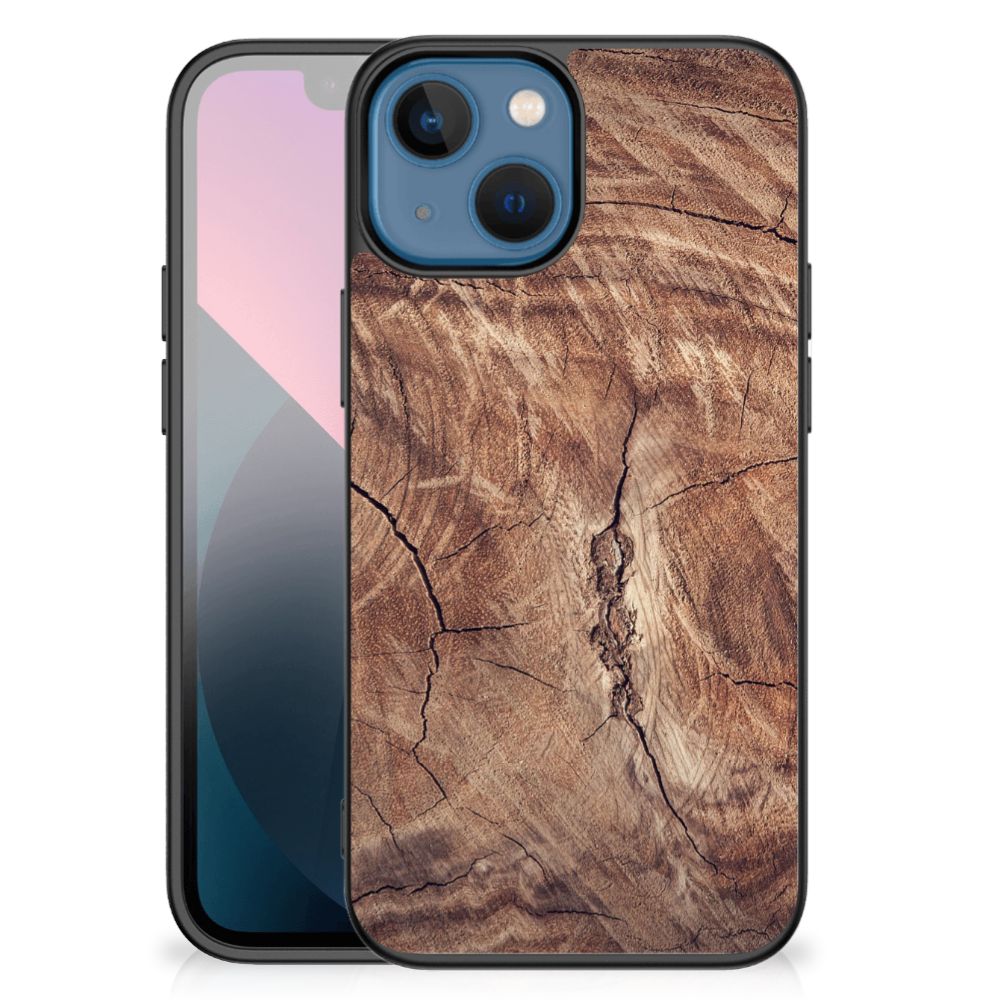 Apple iPhone 13 mini Houten Print Telefoonhoesje Tree Trunk B2C Telecom