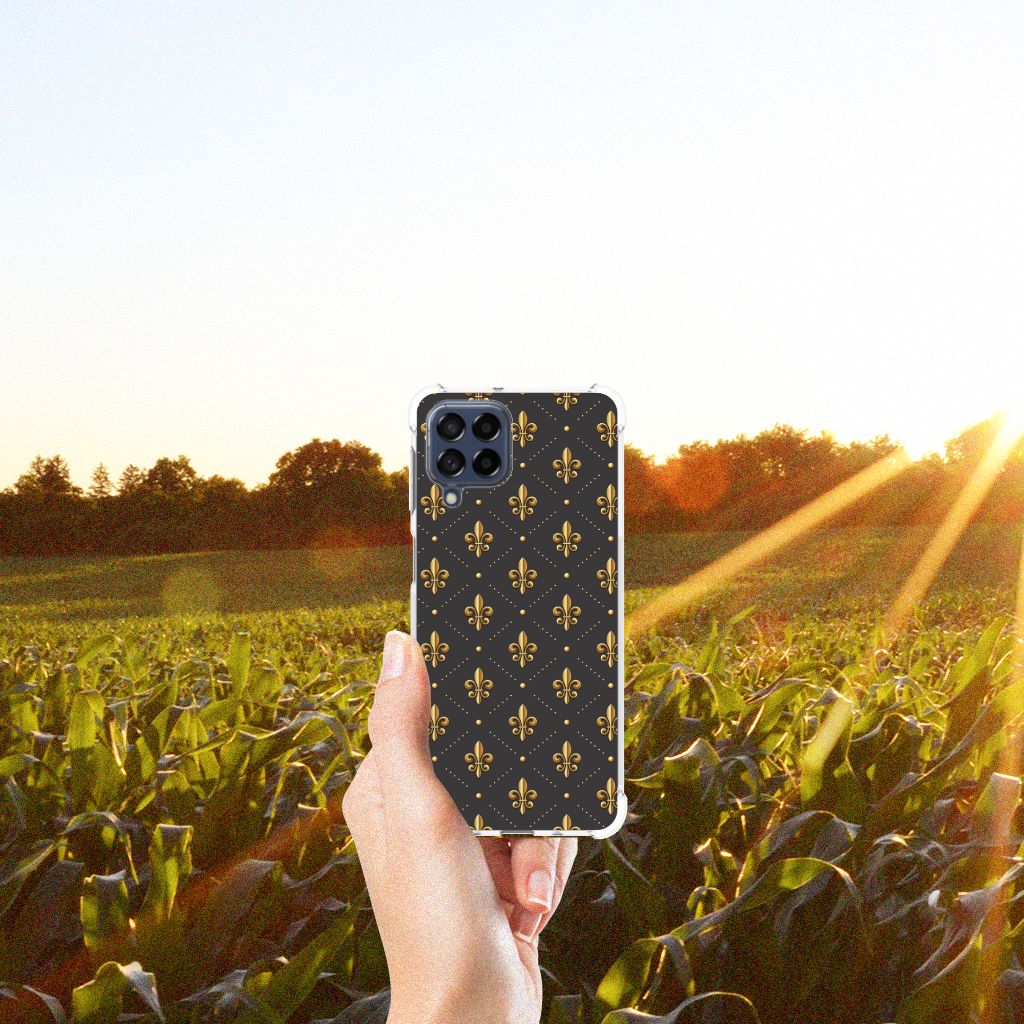 Samsung Galaxy M53 Doorzichtige Silicone Hoesje Franse Lelie B2C Telecom