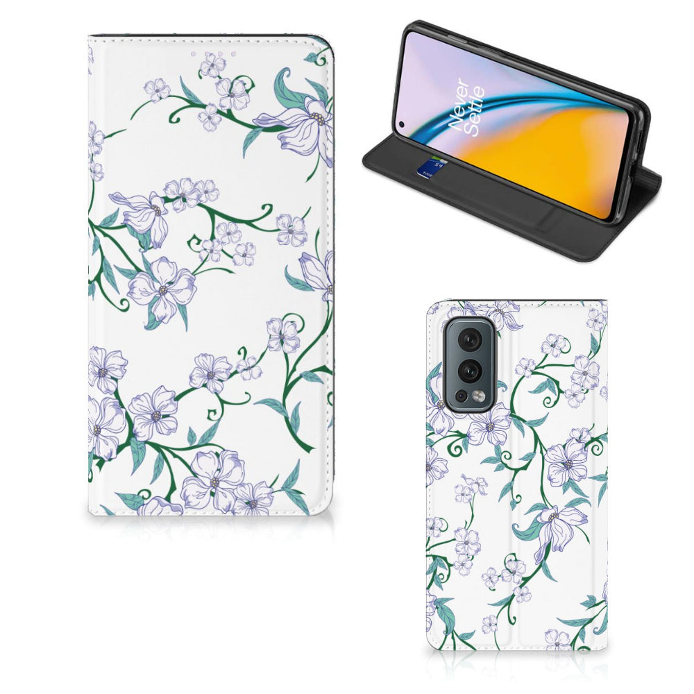 OnePlus Nord 2 5G Uniek Smart Cover Blossom White