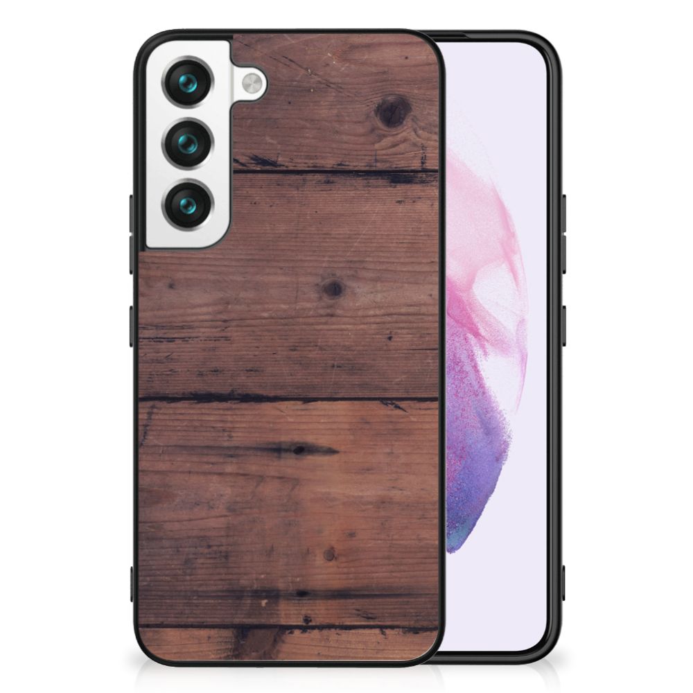 Samsung Galaxy S22 Houten Print Telefoonhoesje Old Wood
