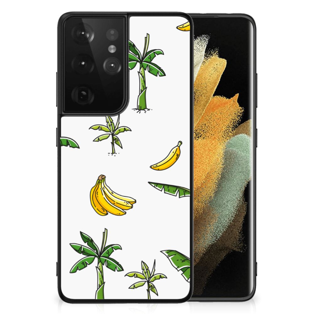 Samsung Galaxy S21 Ultra Bloemen Hoesje Banana Tree B2C Telecom