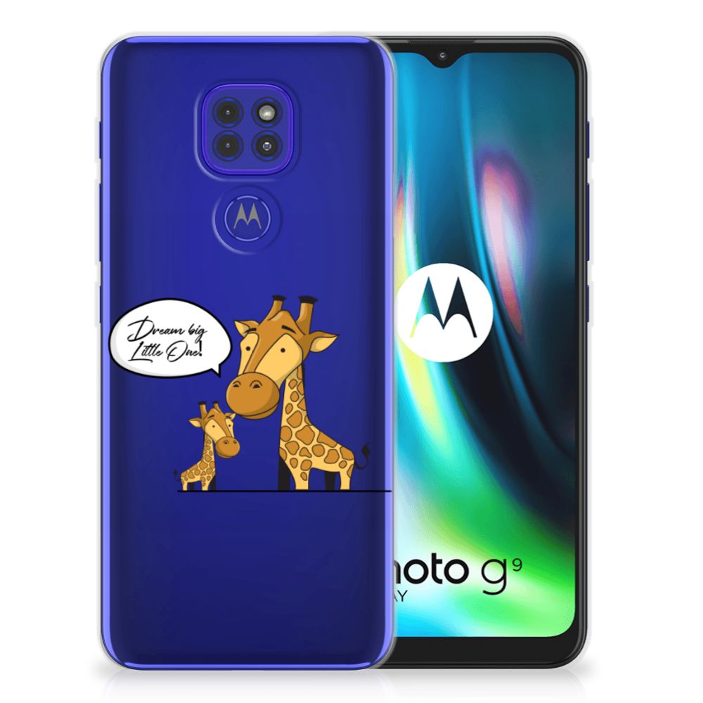 Motorola Moto G9 Play | E7 Plus Telefoonhoesje met Naam Giraffe B2C Telecom