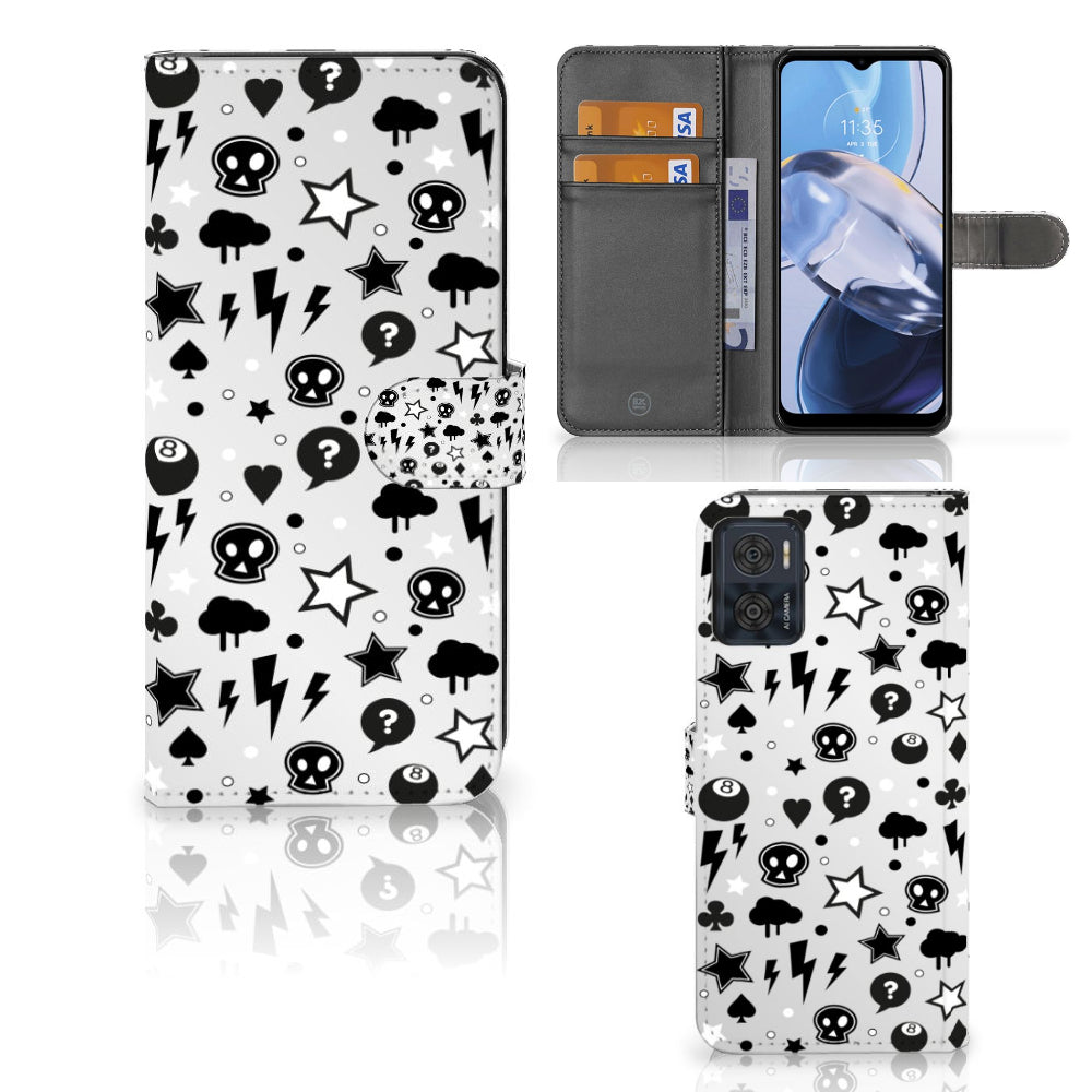 Telefoonhoesje met Naam Motorola Moto E22 | E22i Silver Punk