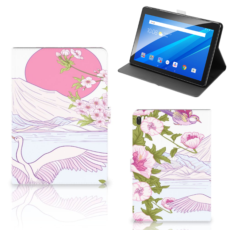 Lenovo Tab E10 Flip Case Bird Standing