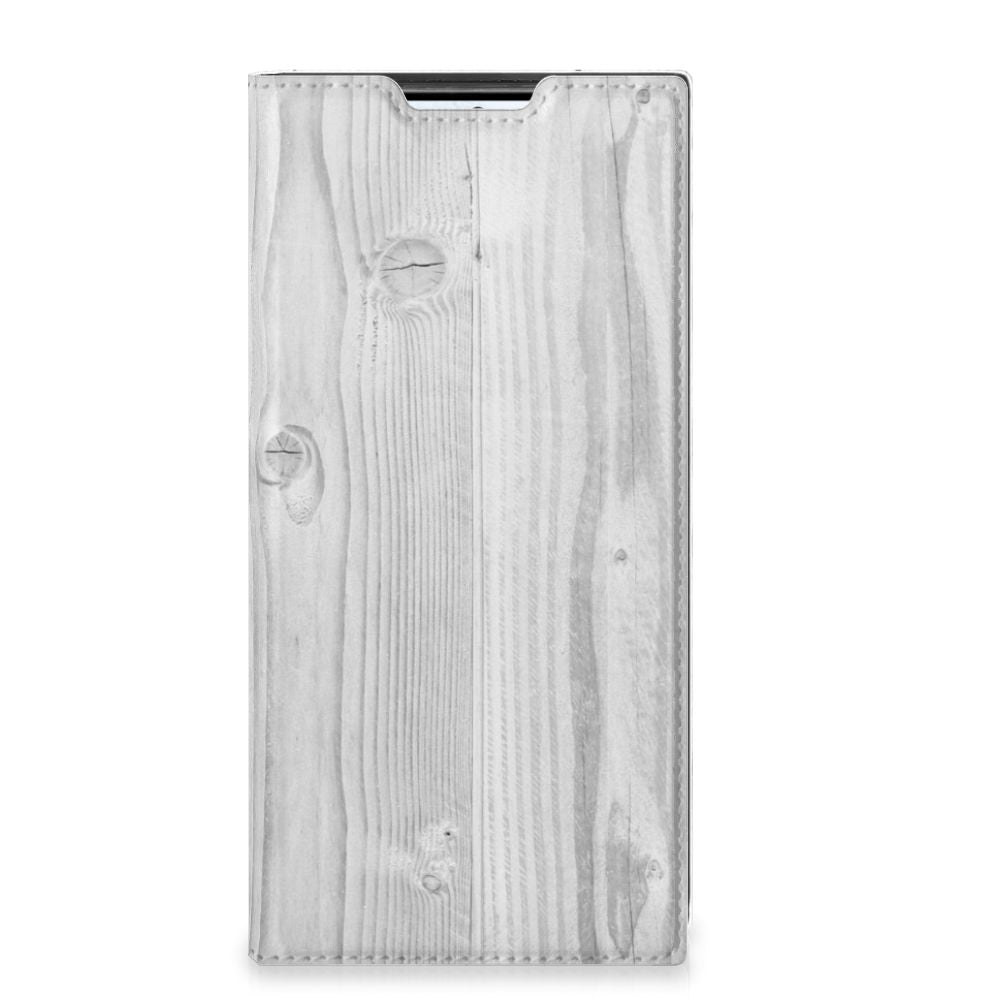 Samsung Galaxy S22 Ultra Book Wallet Case White Wood - B2C Telecom