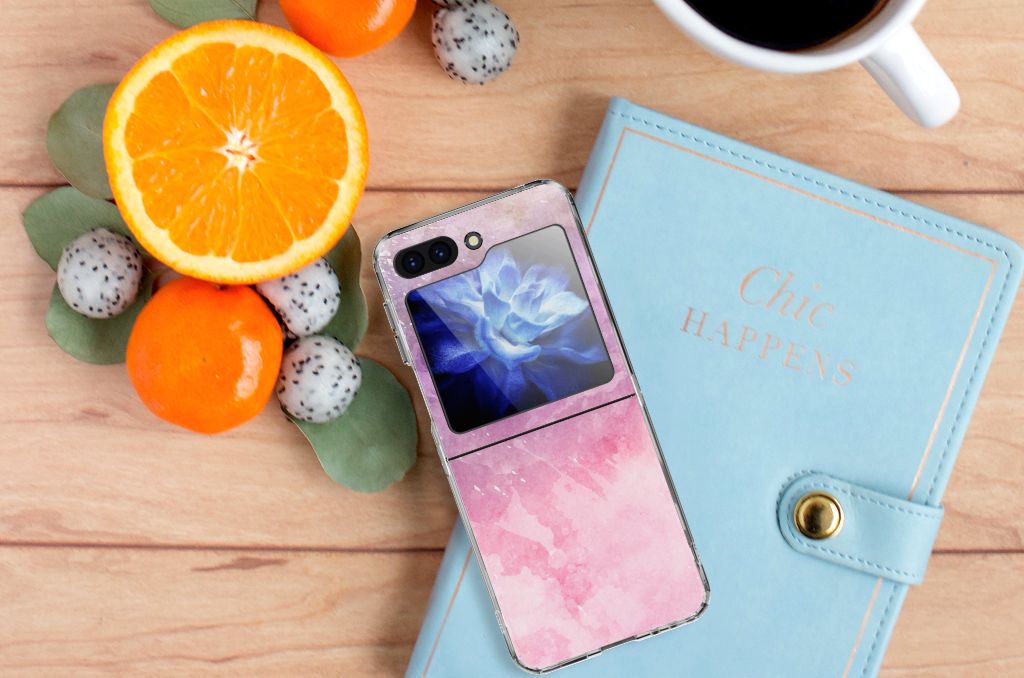 Hoesje maken Samsung Galaxy Z Flip 5 Pink Purple Paint