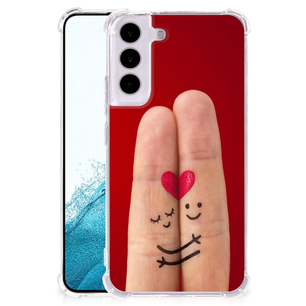 Samsung Galaxy S22 Anti Shock Bumper Case Liefde - Origineel Romantisch Cadeau B2C Telecom