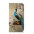 Hoesje maken voor iPhone 15 Vintage Pauwen met kleurrijke pauw op een bloemige achtergrond đ¸.