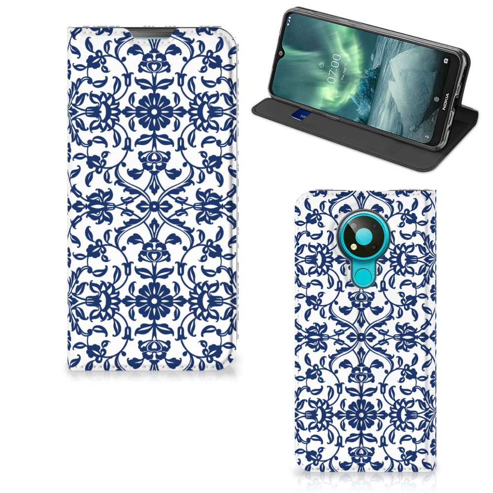 Nokia 3.4 Smart Cover Flower Blue - B2C Telecom