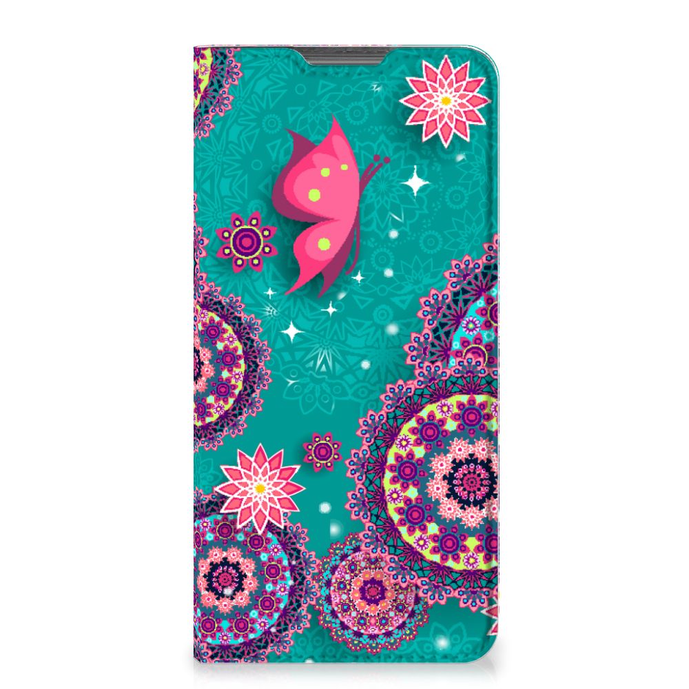 Motorola Moto G52 | Moto G82 Bookcase Cirkels en Vlinders - B2C Telecom