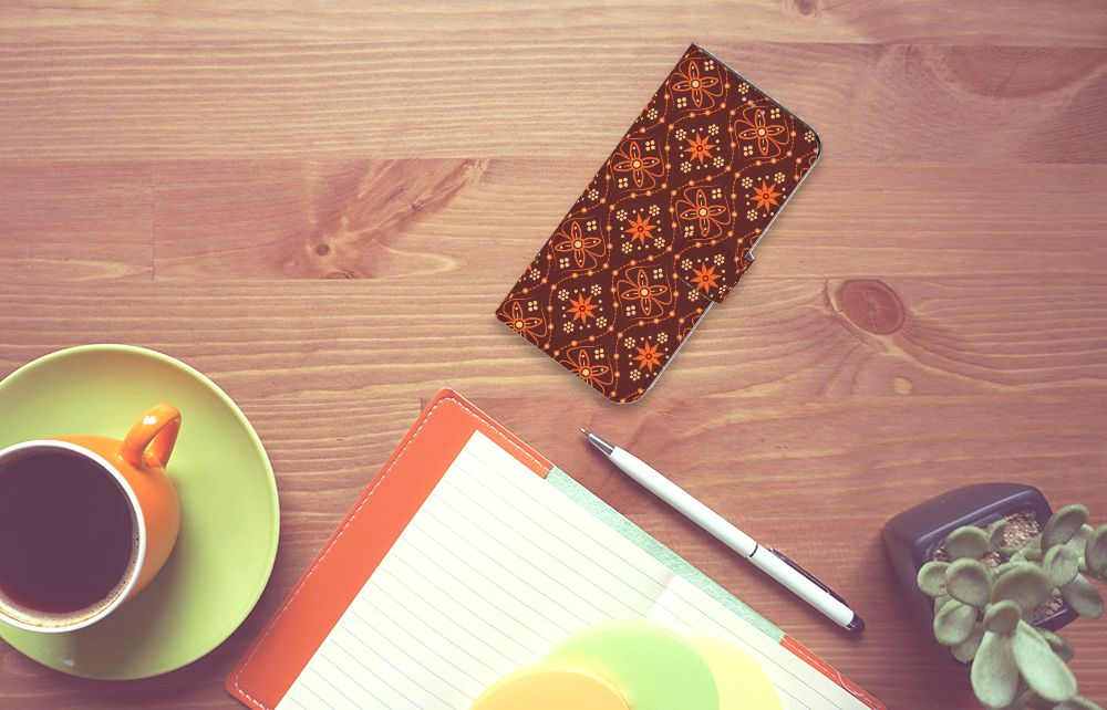 Samsung Galaxy A31 Telefoon Hoesje Batik Brown