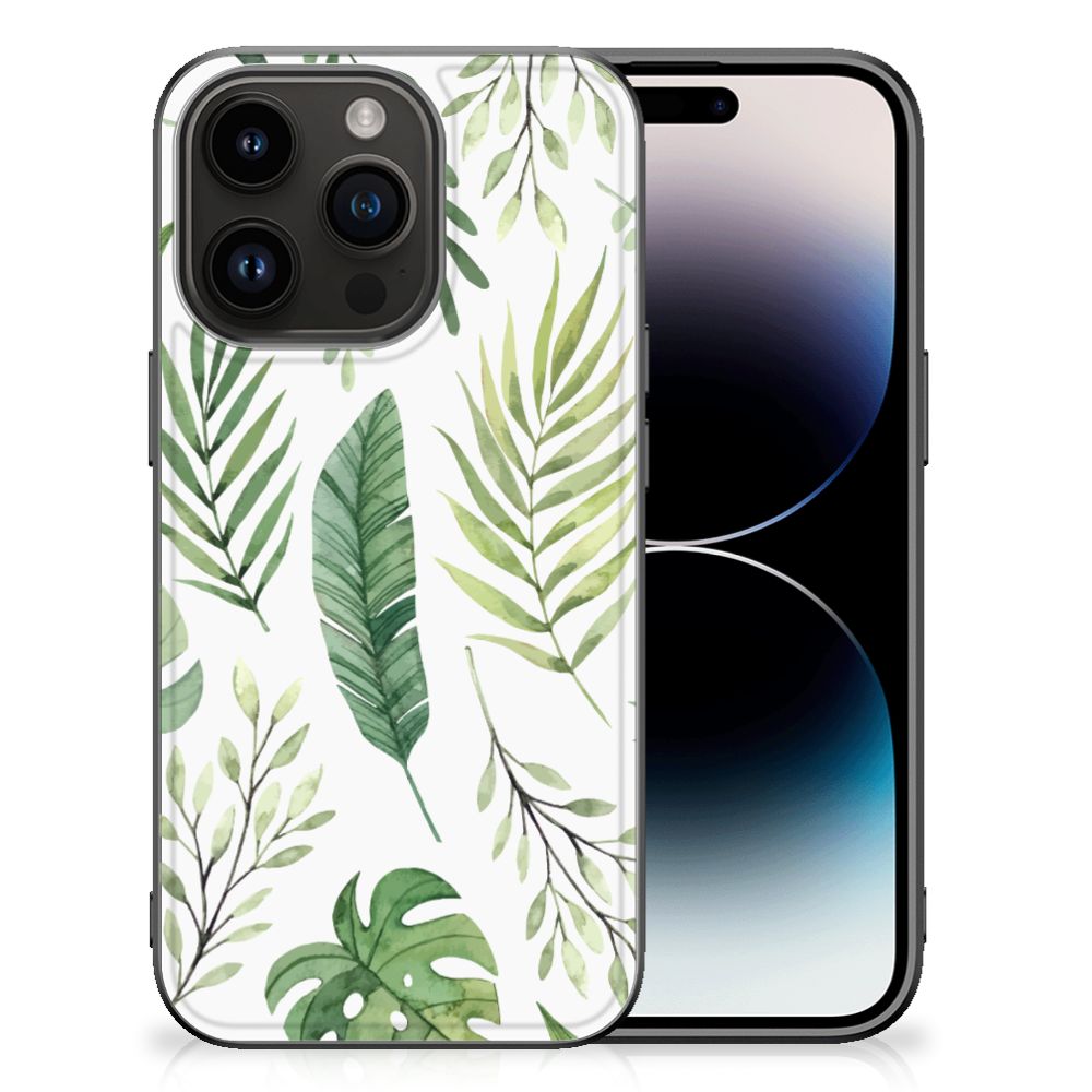 iPhone 15 Pro Bloemen Hoesje Leaves