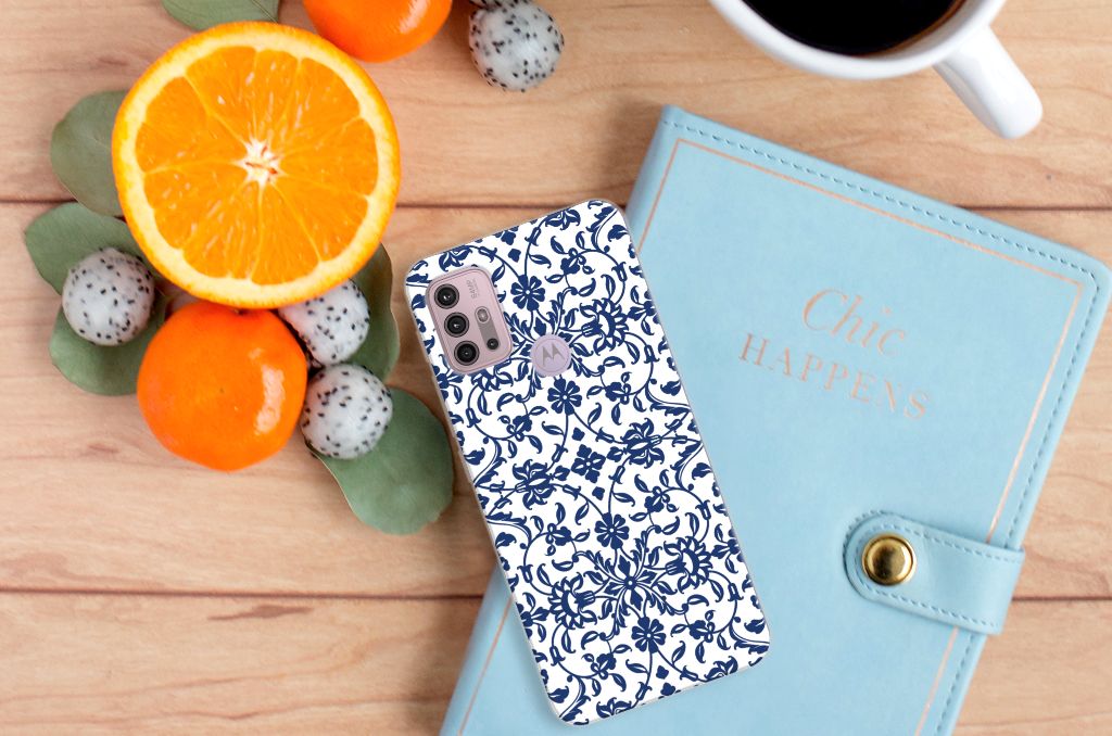 Motorola Moto G30 | G10 TPU Case Flower Blue B2C Telecom