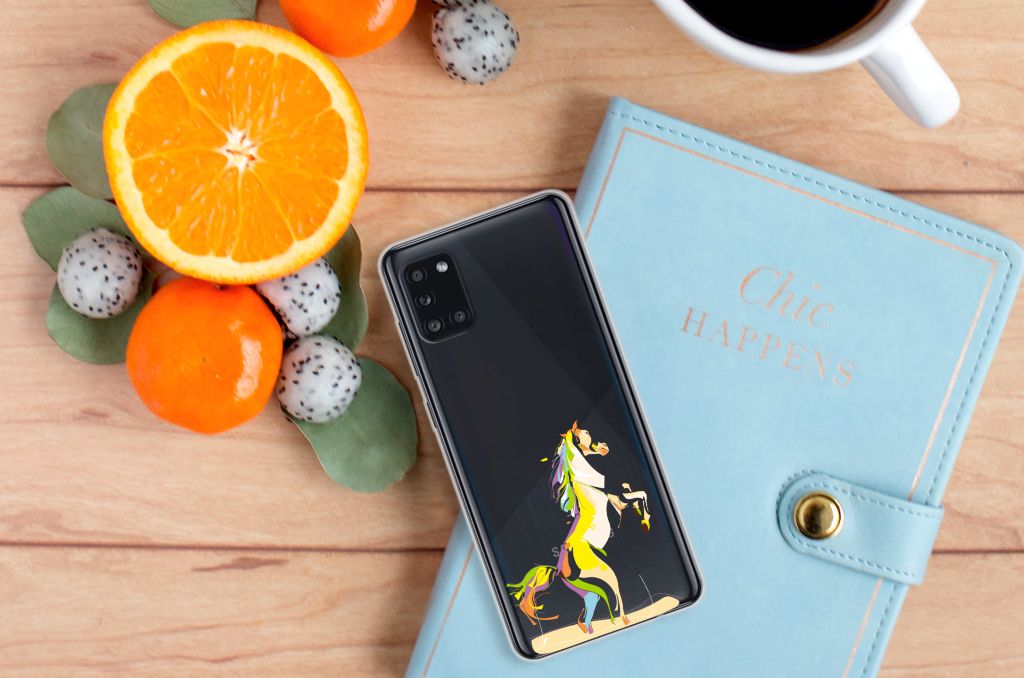 Samsung Galaxy A31 Telefoonhoesje met Naam Horse Color B2C Telecom