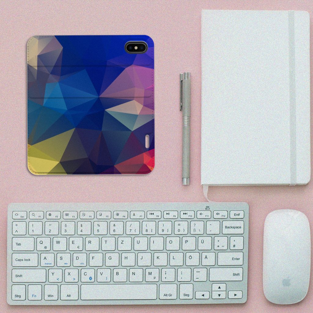 Apple iPhone X | Xs Stand Case Polygon Dark