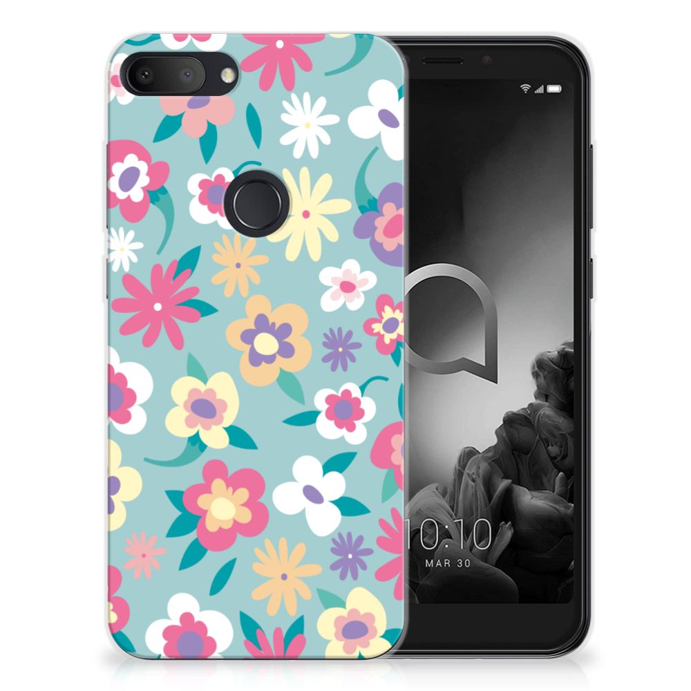 Alcatel 1S (2019) TPU Case Flower Power