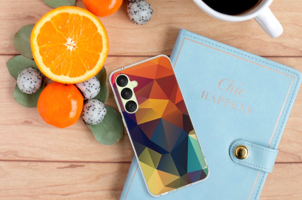 Samsung Galaxy A35 TPU Hoesje Polygon Color
