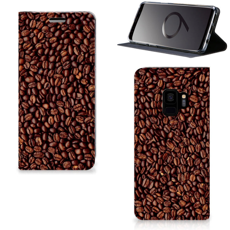 Samsung Galaxy S9 Flip Style Cover Koffiebonen