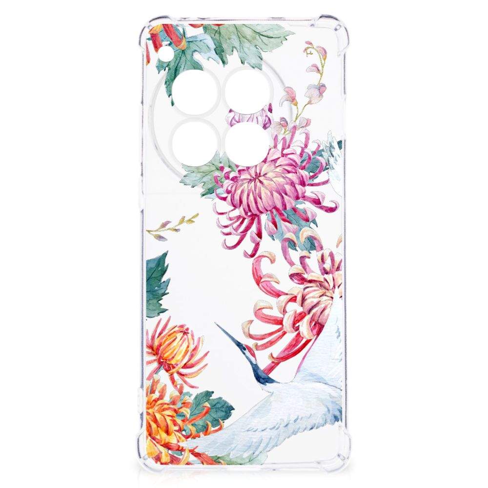 OnePlus 12 Case Anti-shock Bird Flowers