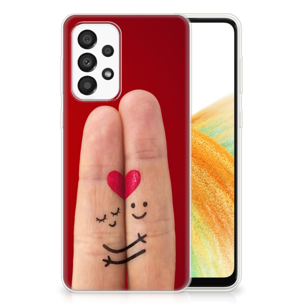 Samsung Galaxy A33 5G Silicone Back Cover Liefde - Origineel Romantisch Cadeau B2C Telecom