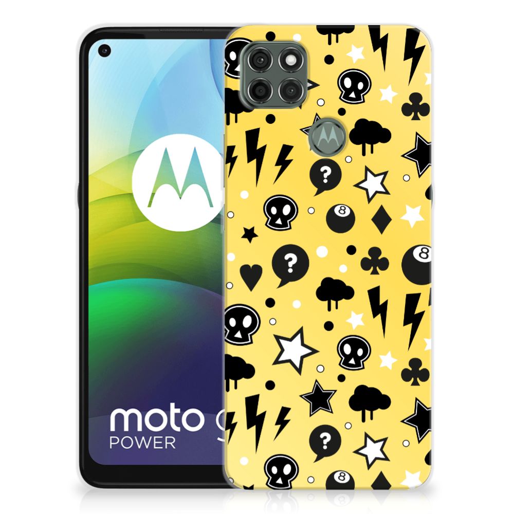 Silicone Back Case Motorola Moto G9 Power Punk Geel B2C Telecom