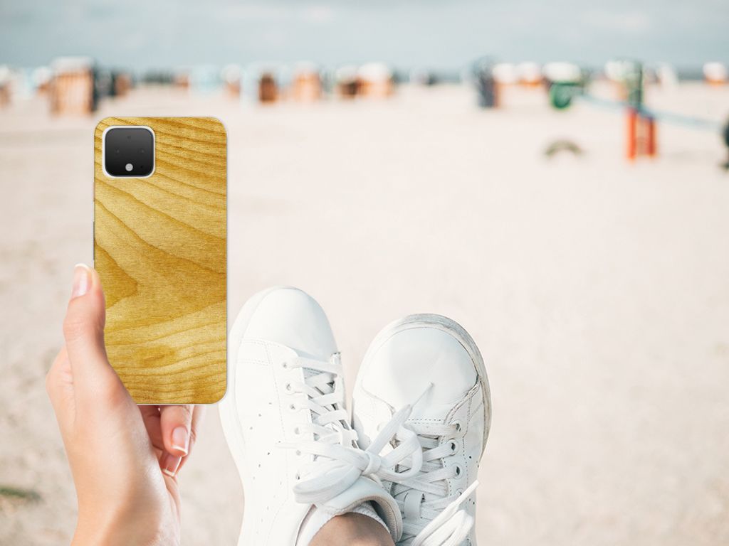 Google Pixel 4 Bumper Hoesje Licht Hout B2C Telecom