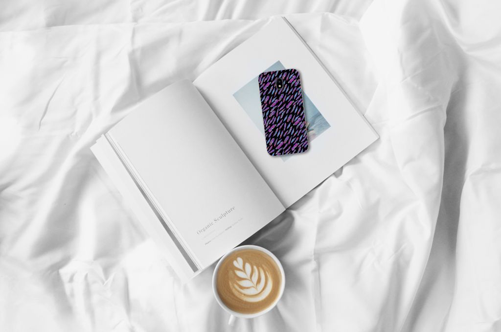 Samsung Galaxy J3 2017 TPU bumper Feathers Color