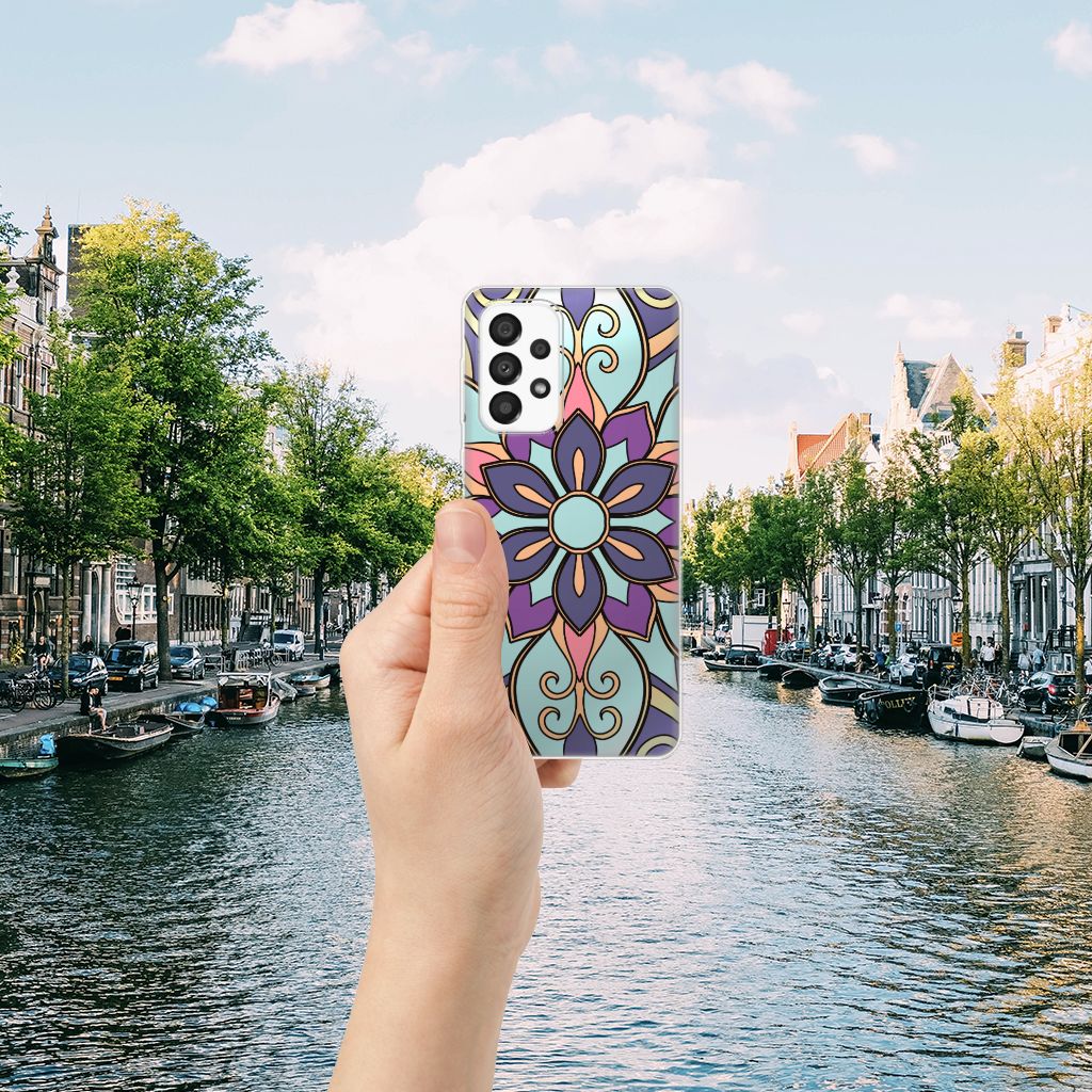 Samsung Galaxy A33 5G TPU Case Purple Flower B2C Telecom