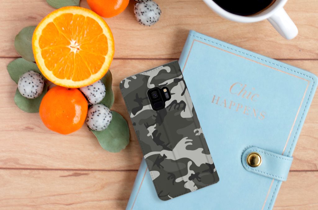 Samsung Galaxy S9 Hoesje met Magneet Army Light