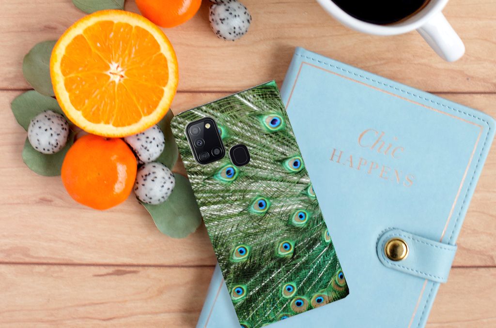 Samsung Galaxy A21s Hoesje maken Pauw