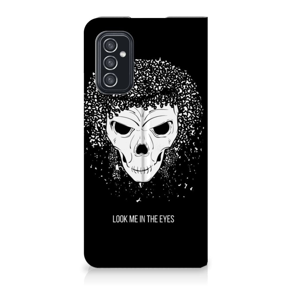 Mobiel BookCase Samsung Galaxy M52 Skull Hair