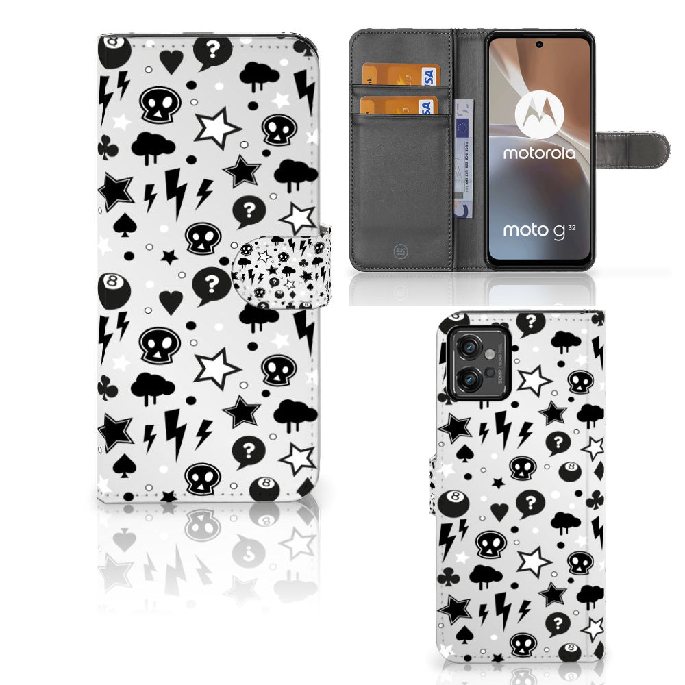 Telefoonhoesje met Naam Motorola Moto G32 Silver Punk