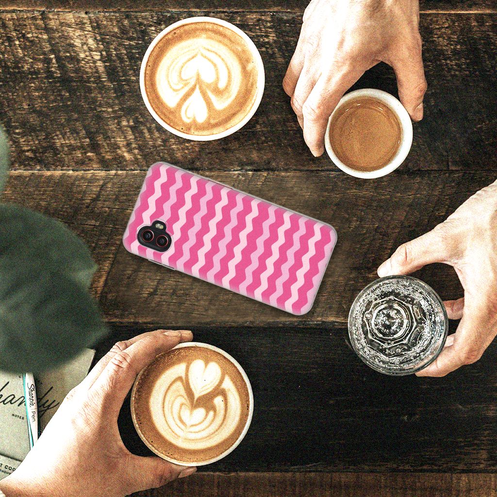 Samsung Galaxy Xcover 6 Pro TPU bumper Waves Pink B2C Telecom