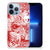 Silicone Back Case Apple iPhone 13 Pro Angel Skull Rood B2C Telecom