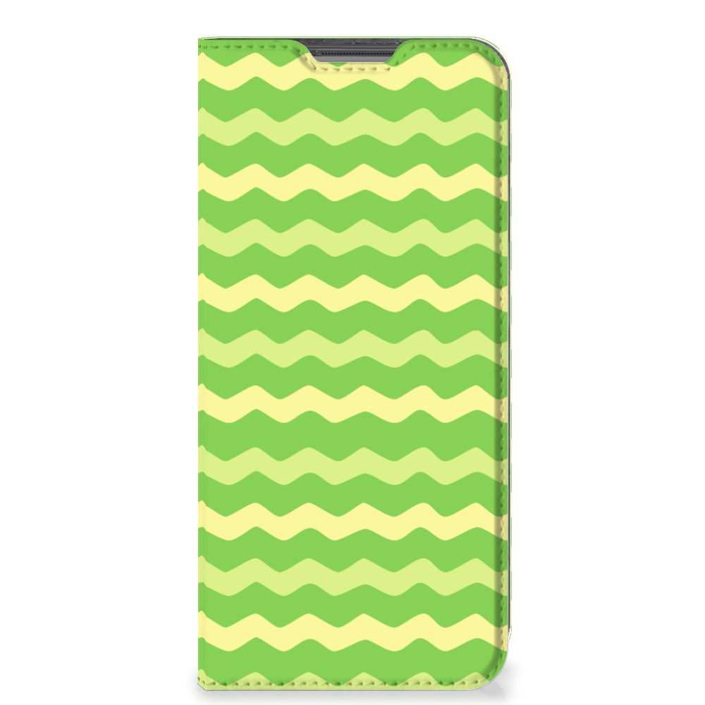 OPPO A96 | A76 Hoesje met Magneet Waves Green - B2C Telecom