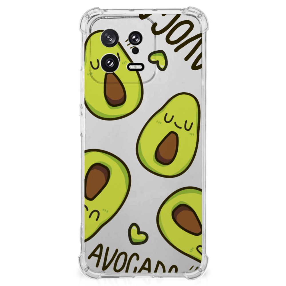Xiaomi 13 Stevig Bumper Hoesje Avocado Singing