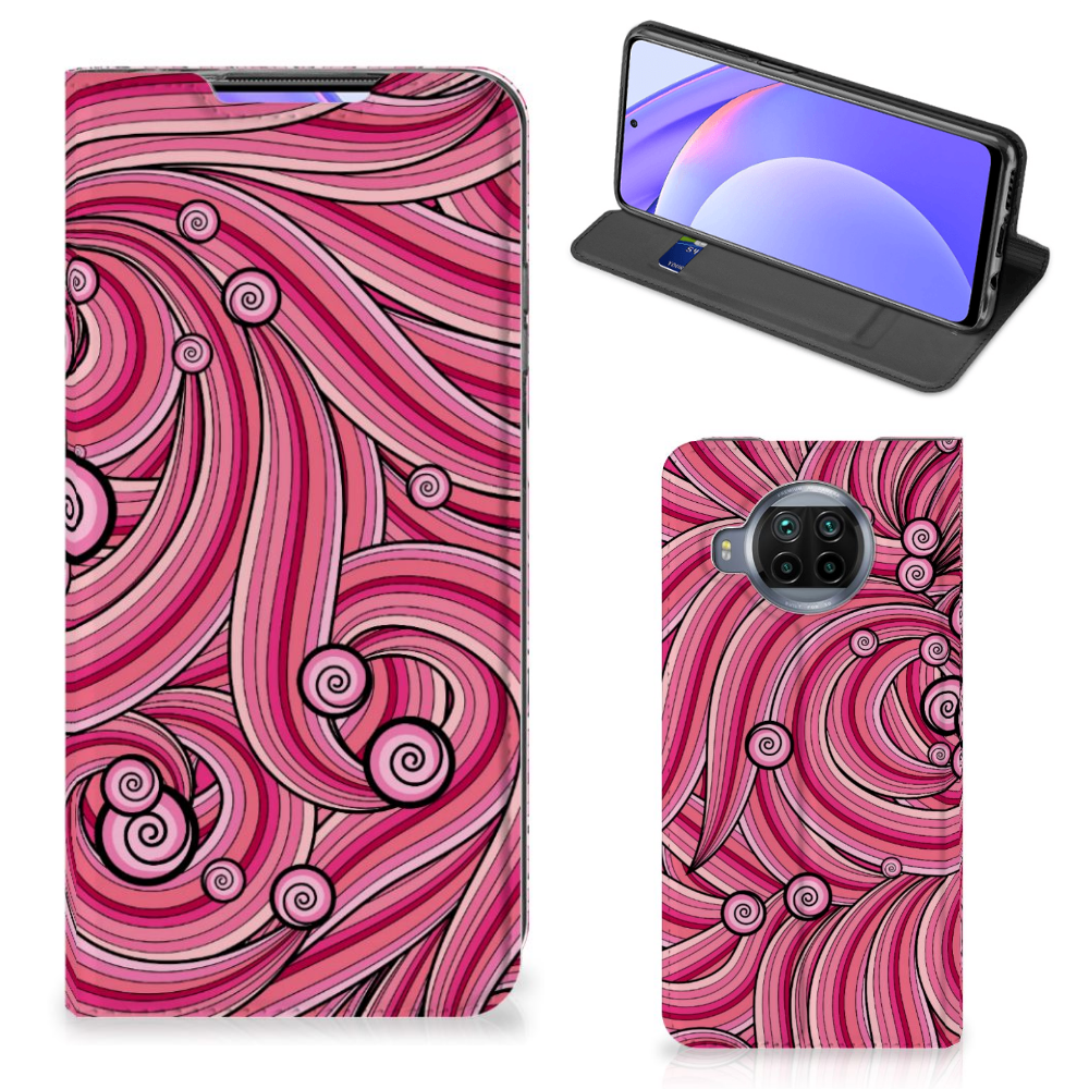 Xiaomi Mi 10T Lite Bookcase Swirl Pink - B2C Telecom