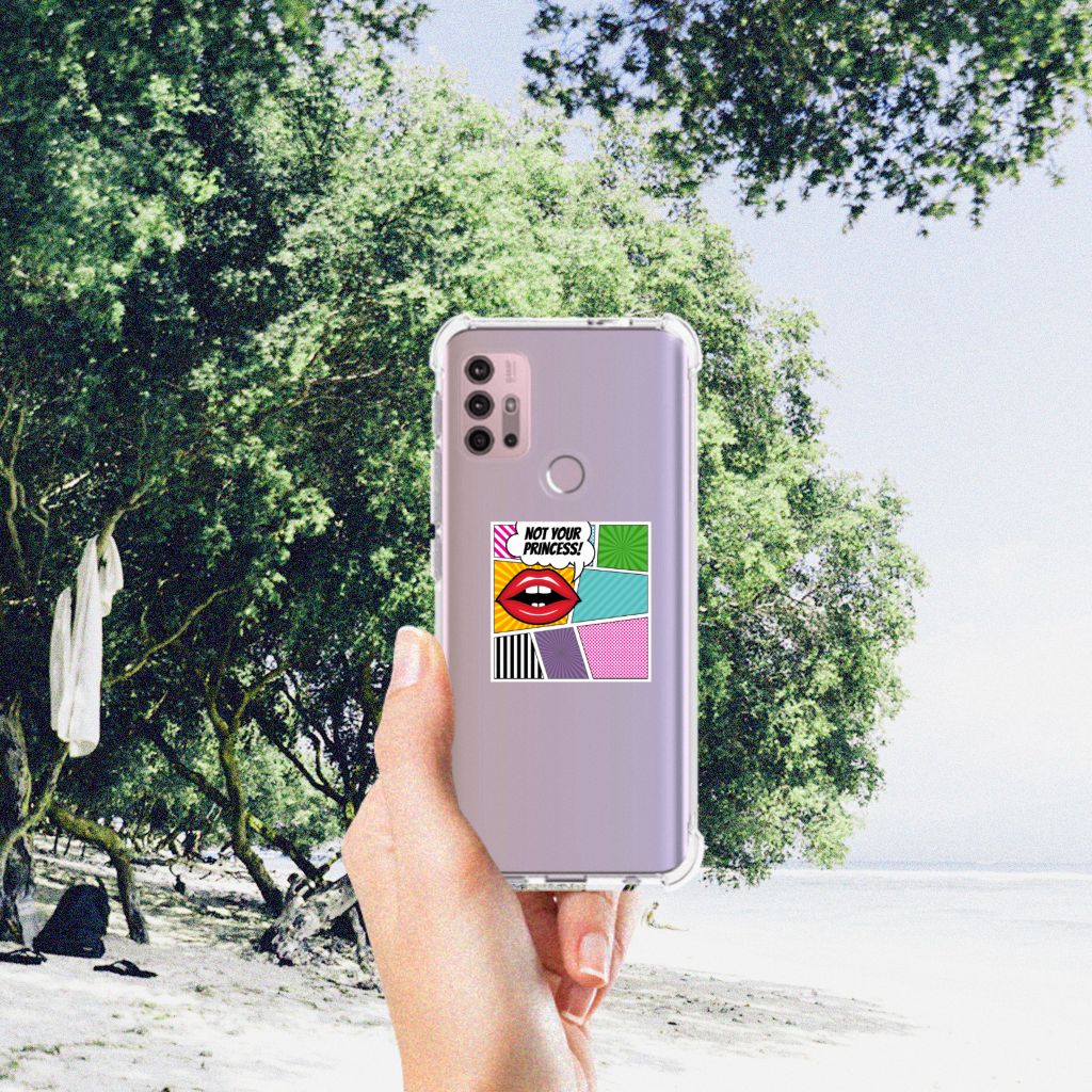 Motorola Moto G30 | G20 | G10 Anti Shock Bumper Case Popart Princess B2C Telecom