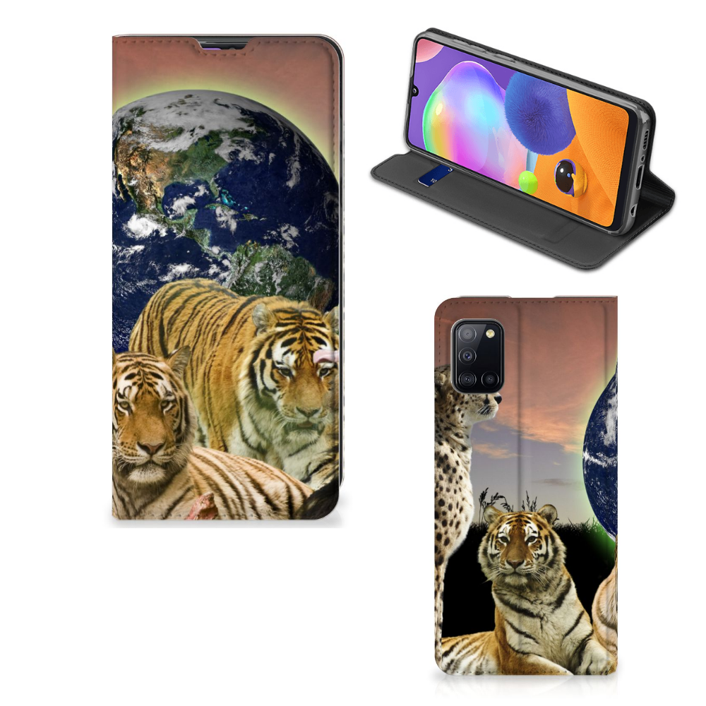 Samsung Galaxy A31 Hoesje maken Roofdieren - B2C Telecom