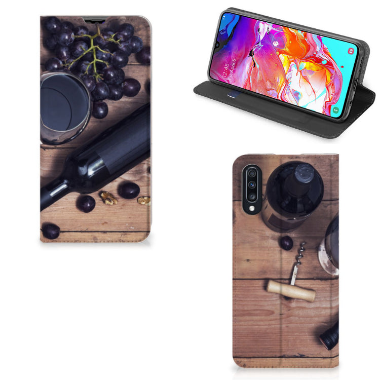 Samsung Galaxy A70 Flip Style Cover Wijn