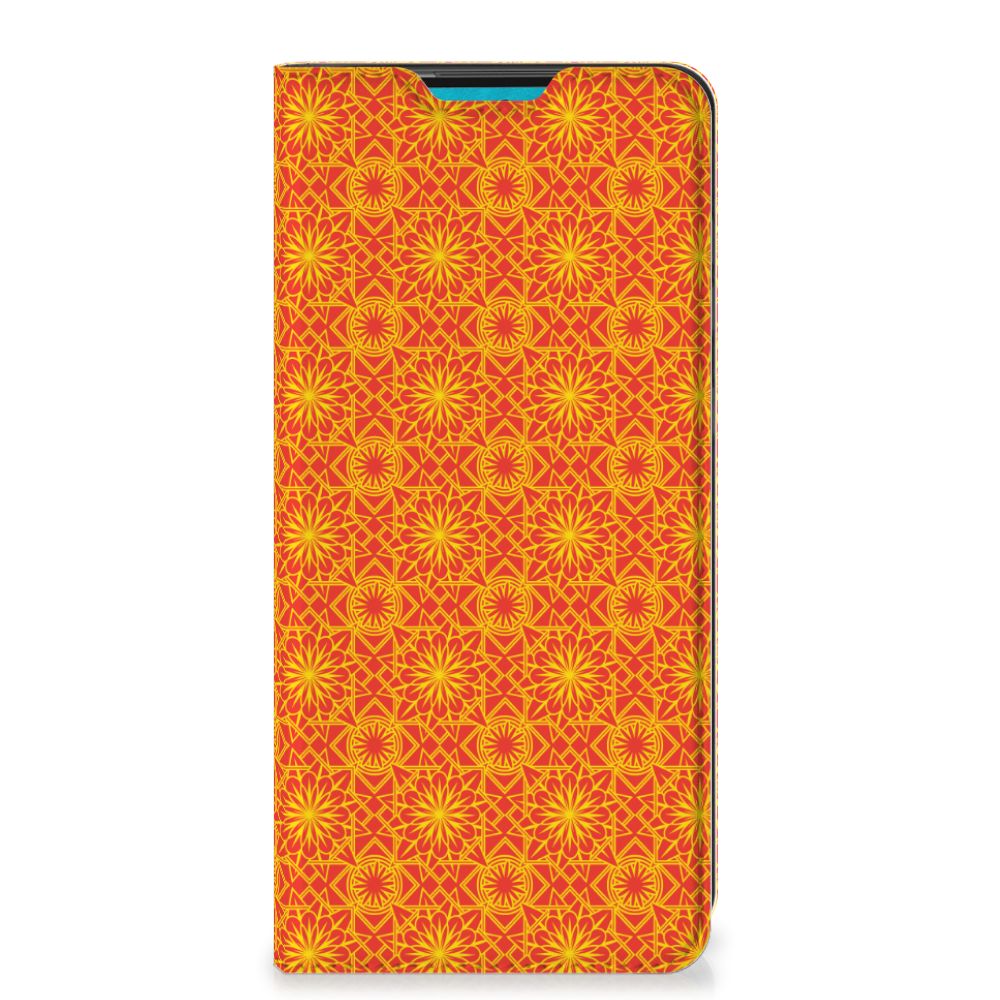 Samsung Galaxy A73 Hoesje met Magneet Batik Oranje - B2C Telecom